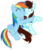 Size: 780x900 | Tagged: safe, artist:linormusicbeatpone, rainbow dash, oc, oc:linormusicbeat, g4, cute, hug, ponysona, sitting