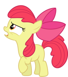 Size: 1344x1524 | Tagged: safe, artist:porygon2z, edit, apple bloom, brotherhooves social, g4, cropped, female, simple background, solo, transparent background, vector