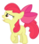 Size: 1344x1524 | Tagged: safe, artist:porygon2z, edit, apple bloom, brotherhooves social, g4, cropped, female, simple background, solo, transparent background, vector