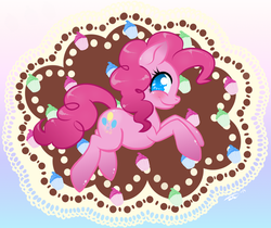 Size: 1385x1164 | Tagged: safe, artist:tiitcha, pinkie pie, g4, cupcake, female, solo