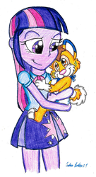 Size: 876x1608 | Tagged: safe, artist:silversimba01, twilight sparkle, oc, equestria girls, g4, babyfur, cute, diaper, fanart, female, furry, non-mlp oc, traditional art