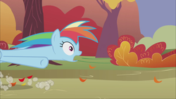 Size: 1920x1080 | Tagged: safe, screencap, rainbow dash, fall weather friends, g4, female, great moments in animation, long neck, solo
