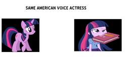 Size: 2289x1033 | Tagged: safe, twilight sparkle, equestria girls, g4, my little pony equestria girls, captain obvious, exploitable meme, meme, same voice actor, tara strong, you don't say