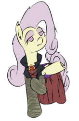 Size: 1650x2522 | Tagged: safe, artist:liracrown, fluttershy, bat pony, pony, vampire, g4, clothes, costume, dress, eyeliner, female, flutterbat, gem, makeup, mesh, necklace, nightmare night, simple background, solo, transparent background, vampire teeth, vector