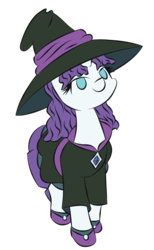 Size: 1024x1665 | Tagged: safe, artist:liracrown, rarity, g4, clothes, costume, dress, female, gem, hat, nightmare night, shoes, simple background, solo, transparent background, vector, witch, witch hat