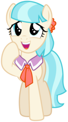 Size: 5600x10000 | Tagged: safe, artist:mpnoir, coco pommel, g4, made in manehattan, .svg available, absurd resolution, cocobetes, cute, female, simple background, smiling, solo, transparent background, vector