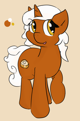Size: 1086x1642 | Tagged: safe, artist:candel, oc, oc only, oc:cinnamon swirl, pony, reference sheet, solo