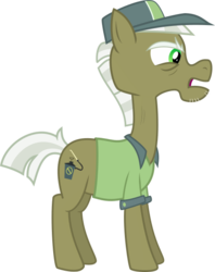 Size: 472x596 | Tagged: safe, artist:pacificgreen, max raid, cap, clothes, hat, pest control pony, pest pony, shirt, simple background, transparent background, vector