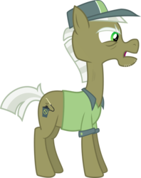 Size: 472x596 | Tagged: safe, artist:pacificgreen, max raid, g4, cap, clothes, hat, pest control pony, pest pony, shirt, simple background, transparent background, vector