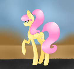 Size: 3000x2800 | Tagged: safe, artist:luna756, fluttershy, g4, alternate hairstyle, female, high res, ponytail, solo