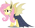 Size: 3733x3000 | Tagged: safe, artist:dashiesparkle, fluttershy, pegasus, pony, g4, my little pony: friendship is magic, scare master, .svg available, clothes, costume, dress, fake flutterbat, female, flutterbat costume, high res, mare, nightmare night, nightmare night costume, ponyscape, raised hoof, simple background, solo, transparent background, vector