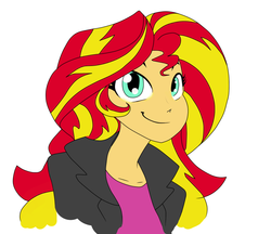 Size: 1000x862 | Tagged: safe, artist:eduardo-rivera, artist:reiduran, sunset shimmer, equestria girls, g4, colored, female, solo