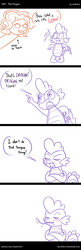 Size: 600x1848 | Tagged: safe, artist:ladyanidraws, spike, oc, oc:penny rich, g4, comic, forked tongue, mulan