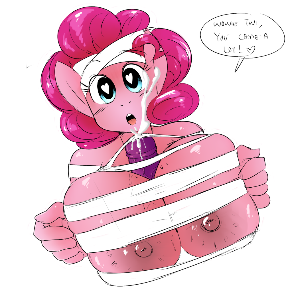 boobjob, breasts, busty pinkie pie, clothes, colored, costume, cum, cumming...
