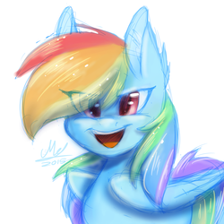 Size: 1024x1024 | Tagged: safe, artist:myralilth, rainbow dash, g4, female, solo