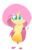 Size: 1024x1617 | Tagged: safe, artist:myralilth, fluttershy, human, g4, chibi, clothes, dress, female, humanized, lineless, simple background, solo, transparent background