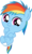 Size: 1416x2368 | Tagged: safe, artist:shutterflyeqd, rainbow dash, pony, g4, my little pony: friendship is magic, the one where pinkie pie knows, baby, baby dash, baby pony, cute, dashabetes, diaper, female, filly, foal, simple background, solo, transparent background, vector, wingless