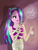 Size: 1536x2048 | Tagged: safe, artist:shatha-na, aria blaze, equestria girls, g4, bandage, female, hair over one eye, lantern, solo