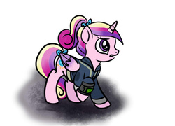 Size: 712x512 | Tagged: safe, artist:kuromi, princess cadance, g4, fallout, fallout 4, female, solo, teen princess cadance