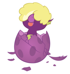 Size: 600x632 | Tagged: safe, artist:queencold, spear (g4), dragon, g4, baby dragon, egg, hatching, hatchling, simple background, solo, tongue out, transparent background