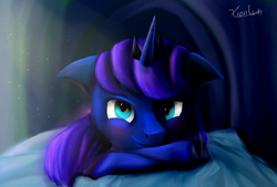 Size: 800x540 | Tagged: safe, artist:xjp6174pjx, princess luna, g4, female, looking at you, solo