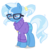 Size: 2107x2100 | Tagged: safe, artist:xebck, trixie, pony, unicorn, g4, alternate universe, clothes swap, cropped, female, high res, mare, role reversal, simple background, solo, transparent background, vector