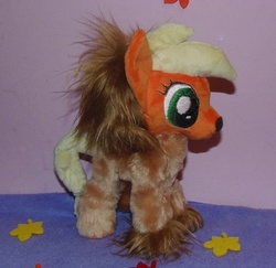 Size: 900x874 | Tagged: artist needed, source needed, safe, applejack, g4, applelion, clothes, irl, photo, plushie