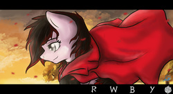 Size: 900x494 | Tagged: safe, artist:lyx-d, pony, ponified, ruby rose, rwby, solo