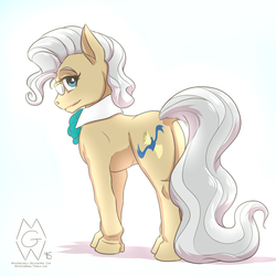 Size: 2000x2000 | Tagged: safe, artist:mykegreywolf, mayor mare, g4, female, glasses, high res, request, signature, solo