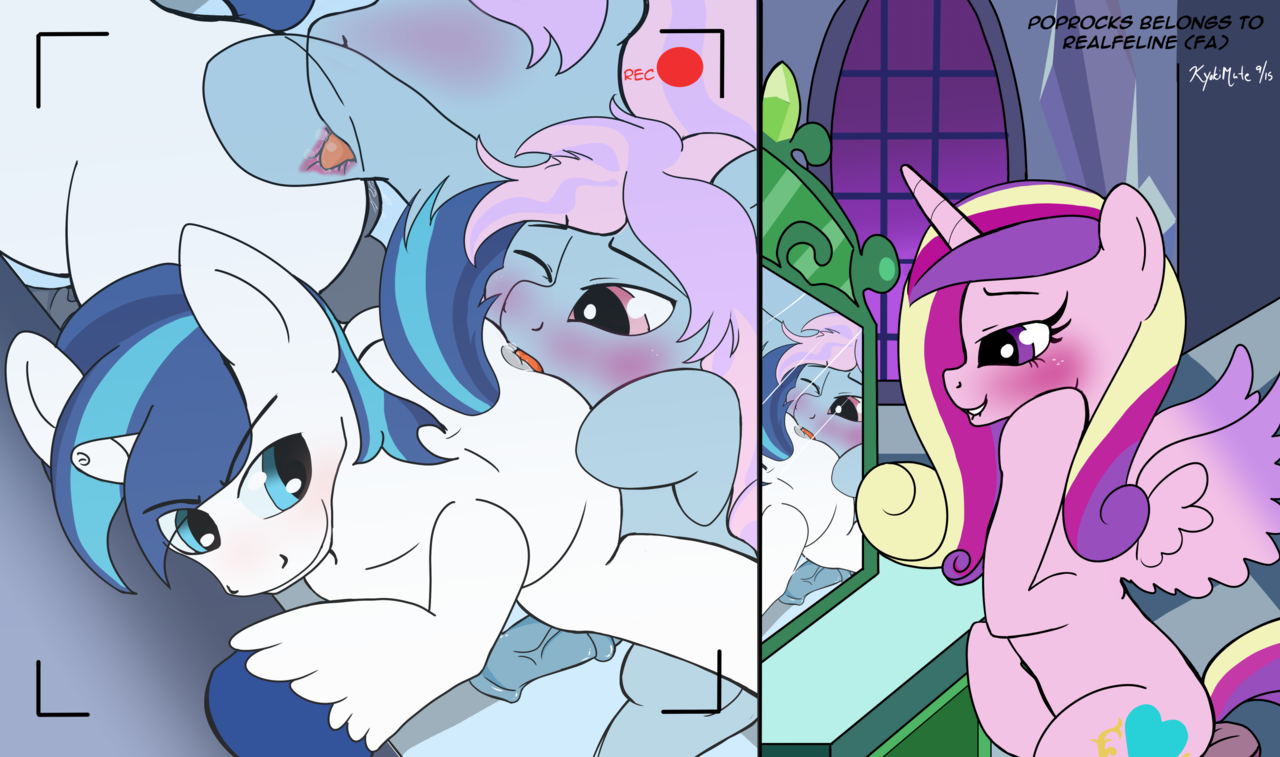1020768 - explicit, artist:kyokimute, princess cadance, shining armor, oc,...