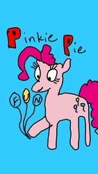 Size: 720x1280 | Tagged: safe, artist:applejackfkingsucks, pinkie pie, g4, 1000 hours in ms paint, drawing, female, ms paint, quality, solo, stylistic suck