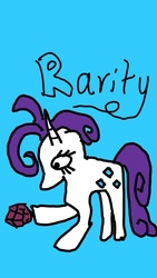 Size: 720x1280 | Tagged: safe, artist:applejackfkingsucks, rarity, g4, 1000 hours in ms paint, drawing, female, ms paint, quality, solo, stylistic suck