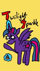 Size: 720x1280 | Tagged: safe, artist:applejackfkingsucks, twilight sparkle, alicorn, pony, g4, 1000 hours in ms paint, drawing, female, mare, ms paint, quality, solo, stylistic suck, twilight sparkle (alicorn)