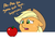 Size: 1500x1100 | Tagged: safe, artist:notenoughapples, applejack, pony, g4, adventure in the comments, apple, cute, dialogue, female, floppy ears, food, jackabetes, solo, that pony sure does love apples