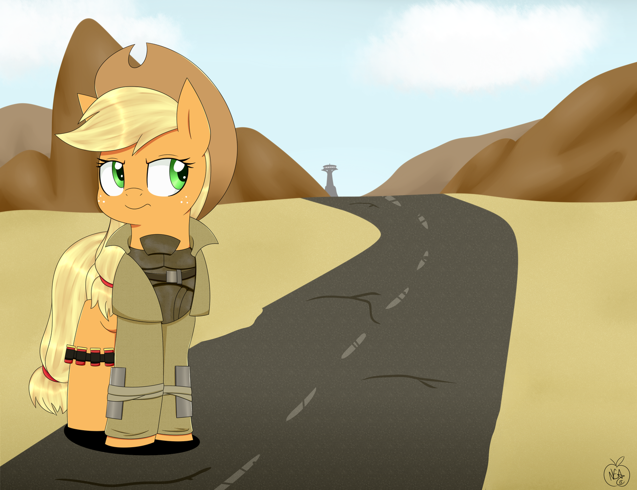 #1020942 - safe, artist:notenoughapples, applejack, g4, clothes ...