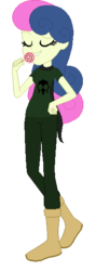 Size: 197x556 | Tagged: safe, artist:rexlupin, bon bon, sweetie drops, equestria girls, g4, candy, crossover, female, food, god tier, hero of doom, homestuck, lollipop, simple background, solo, thief of doom, transparent background