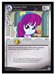 Size: 348x470 | Tagged: safe, artist:berrypunchrules, screencap, mystery mint, equestria girls, g4, my little pony equestria girls: friendship games, background human, ccg, fake, white