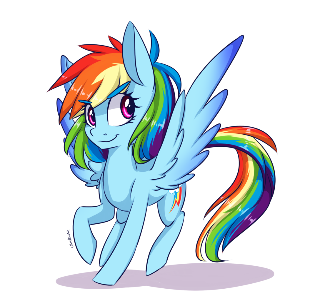 1021178 Safe Artist Silbersternenlicht Rainbow Dash Backwards