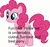 Size: 772x720 | Tagged: safe, pinkie pie, g4, fact, female, fun fact, op is a duck, op is trying to start shit, opinion, simple background, solo, white background