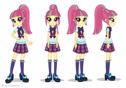 Size: 817x572 | Tagged: safe, sour sweet, equestria girls, g4, my little pony equestria girls: friendship games, official, clothes, crystal prep academy uniform, cute, female, looking at you, poses, school uniform, smiling, solo