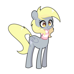 Size: 1280x1280 | Tagged: safe, artist:turtlefarminguy, derpy hooves, pegasus, pony, g4, clothes, commission, female, mare, scarf, simple background, solo