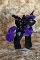 Size: 664x1000 | Tagged: safe, artist:essorille, oc, oc only, oc:nyx, pony, irl, photo, plushie, solo
