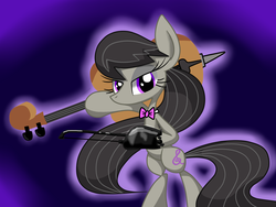 Size: 1600x1200 | Tagged: safe, artist:lovehtf421, octavia melody, earth pony, pony, g4, busoshoku haki, cello, female, haki, musical instrument, one piece, solo