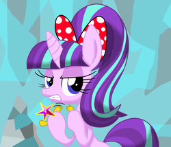 Size: 1400x1200 | Tagged: safe, artist:lovehtf421, starlight glimmer, pony, g4, angry, element of magic, female, solo