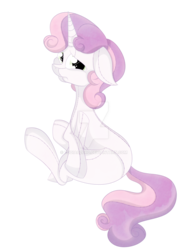 Size: 1024x1365 | Tagged: safe, artist:elskafox, sweetie belle, pony, unicorn, g4, doll, female, simple background, solo, stitches, toy, transparent background, watermark