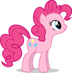 Size: 9100x9137 | Tagged: safe, artist:luckreza8, pinkie pie, g4, what about discord?, .svg available, absurd resolution, female, inkscape, offscreen character, simple background, solo, transparent background, vector