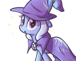 Size: 750x600 | Tagged: safe, artist:spikedmauler, trixie, pony, unicorn, g4, :o, cute, diatrixes, female, looking at you, mare, simple background, solo, wide eyes