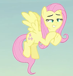 Size: 429x448 | Tagged: safe, screencap, fluttershy, pegasus, pony, g4, the hooffields and mccolts, cropped, faic, female, mare, solo, spread wings, wings
