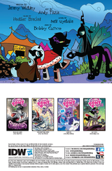 Size: 670x1019 | Tagged: safe, artist:andypriceart, idw, official comic, king sombra, queen chrysalis, radiant hope, changeling, changeling queen, pony, umbrum, unicorn, g4, siege of the crystal empire, spoiler:comic, spoiler:comic36, female, male, mare, preview, stallion
