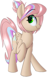 Size: 1071x1697 | Tagged: safe, artist:january3rd, oc, oc only, oc:sweet skies, pegasus, pony, simple background, solo, transparent background